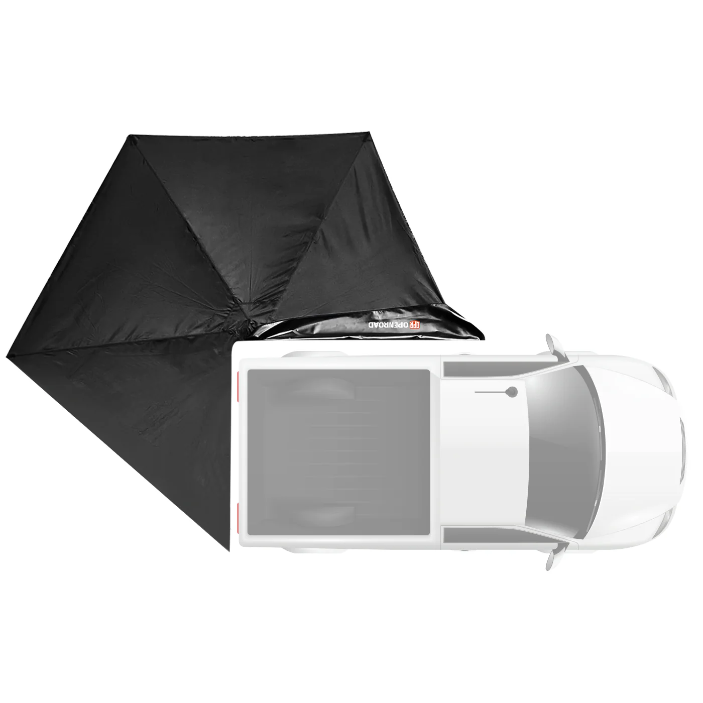 Aluminum Hardshell RTT and 270 Awning with 270 Awning Sidewalls and 12,000lbs Winch - Panther Series 3s Openroad4wd