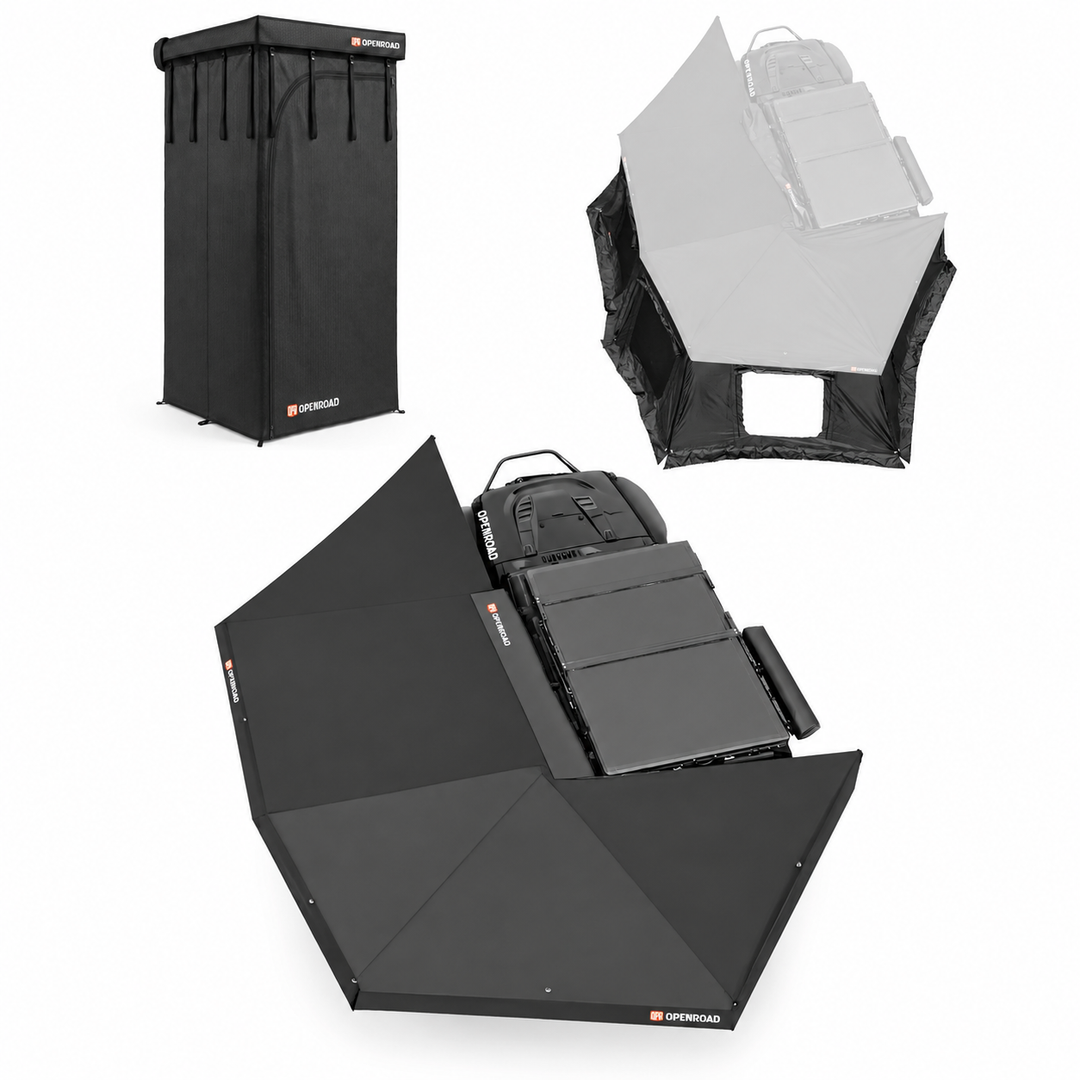 OPENROAD 270 Degree Awning XL with 270 Awning  XL Side Wall with Shower Awning V2