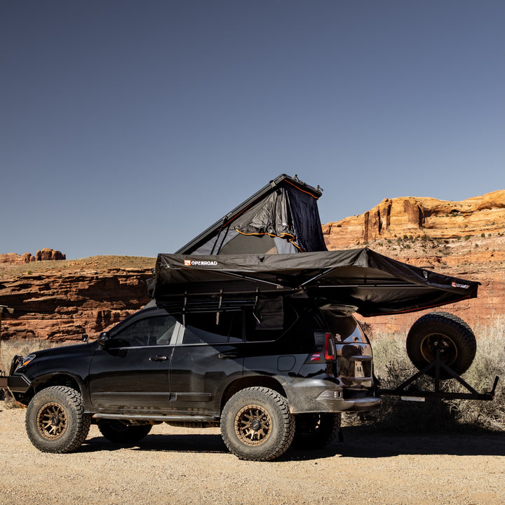 OPENROAD Modular Adventure Camp System —— Aluminum Hard Shell Roof Top Tent+ 270° Awning Solution for Any Vehicle Openroad4wd