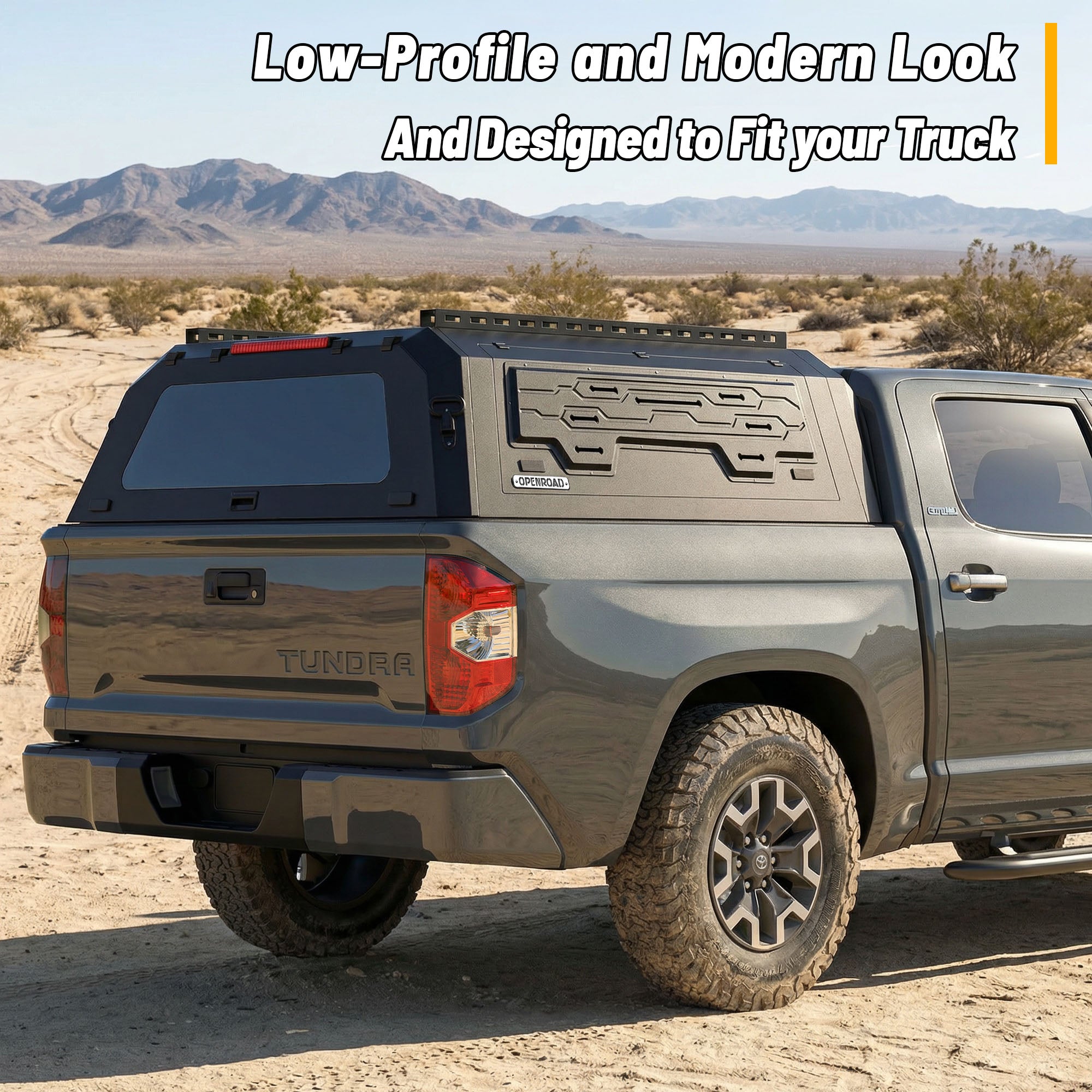 OPENROAD Aluminum Truck Cap for Toyota Tundra (2014-2021) – 5.5ft Bed Openroad4wd