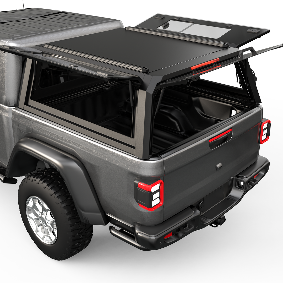 OPENROAD Sliding Glass Side Truck Cap for Jeep Gladiator 2019-2026 Openroad4wd