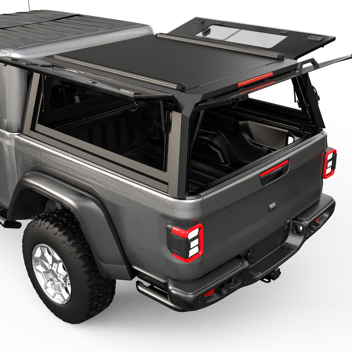 OPENROAD Sliding Glass Side Truck Cap for Jeep Gladiator 2019-2026 Openroad4wd