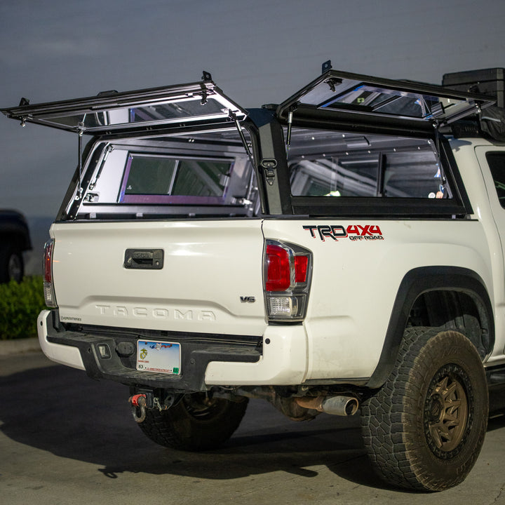 OPENROAD Sliding Glass Side Truck Cap for Toyota Tacoma (2016-2023) – 5ft Bed Openroad4wd