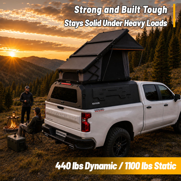 OPENROAD Aluminum Truck Cap for Chevrolet Silverado 1500 (2019-2026) Openroad4wd