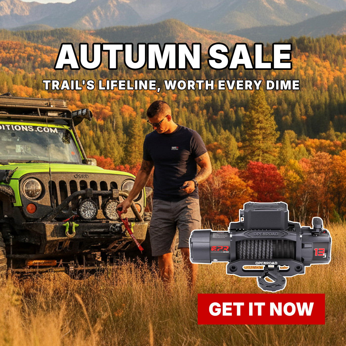 NONEJACK　LAGO OPENROAD Electric Winches, Off Road Roof Top Tents & Awnings