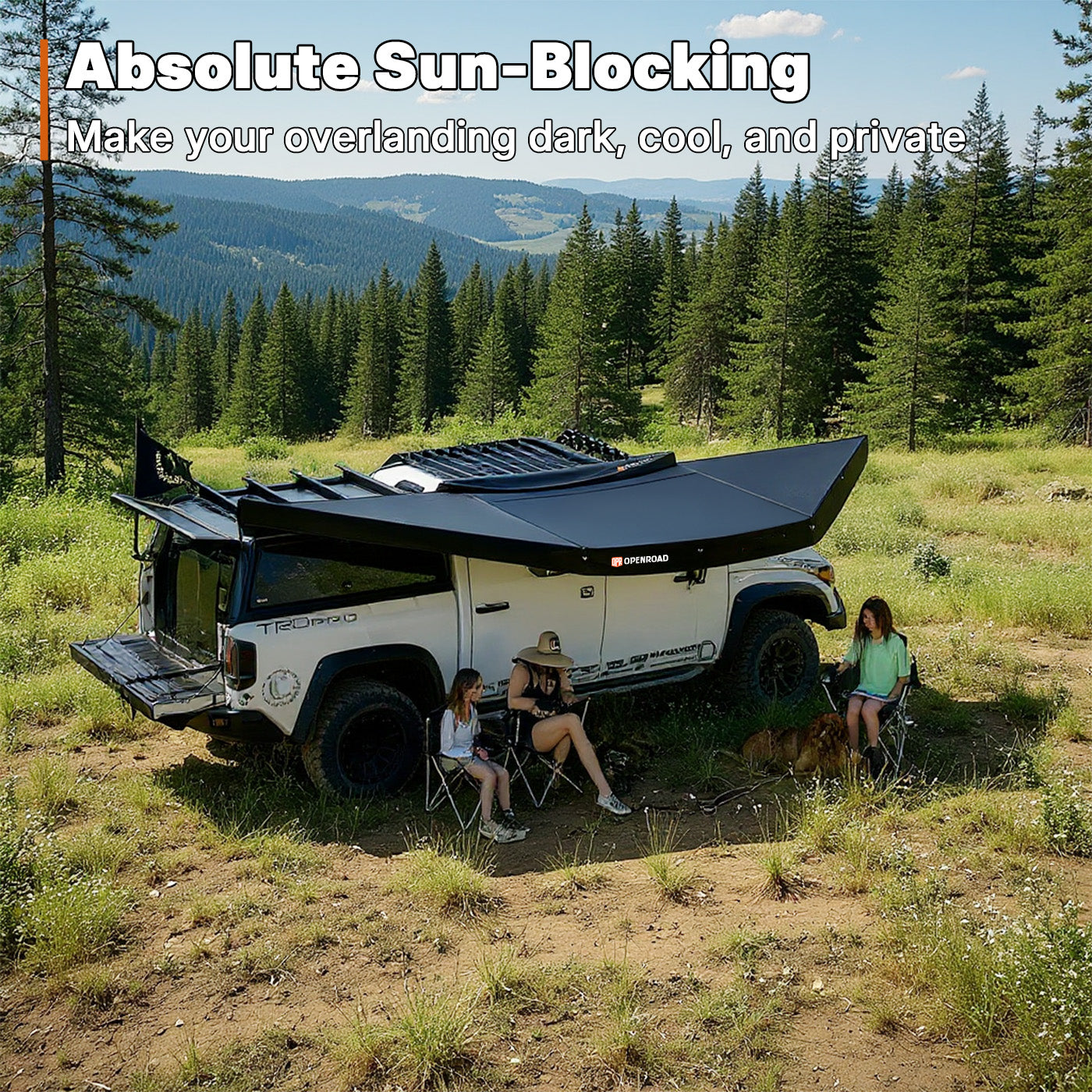 OPENROAD 180 Free Standing Awning Openroad4wd