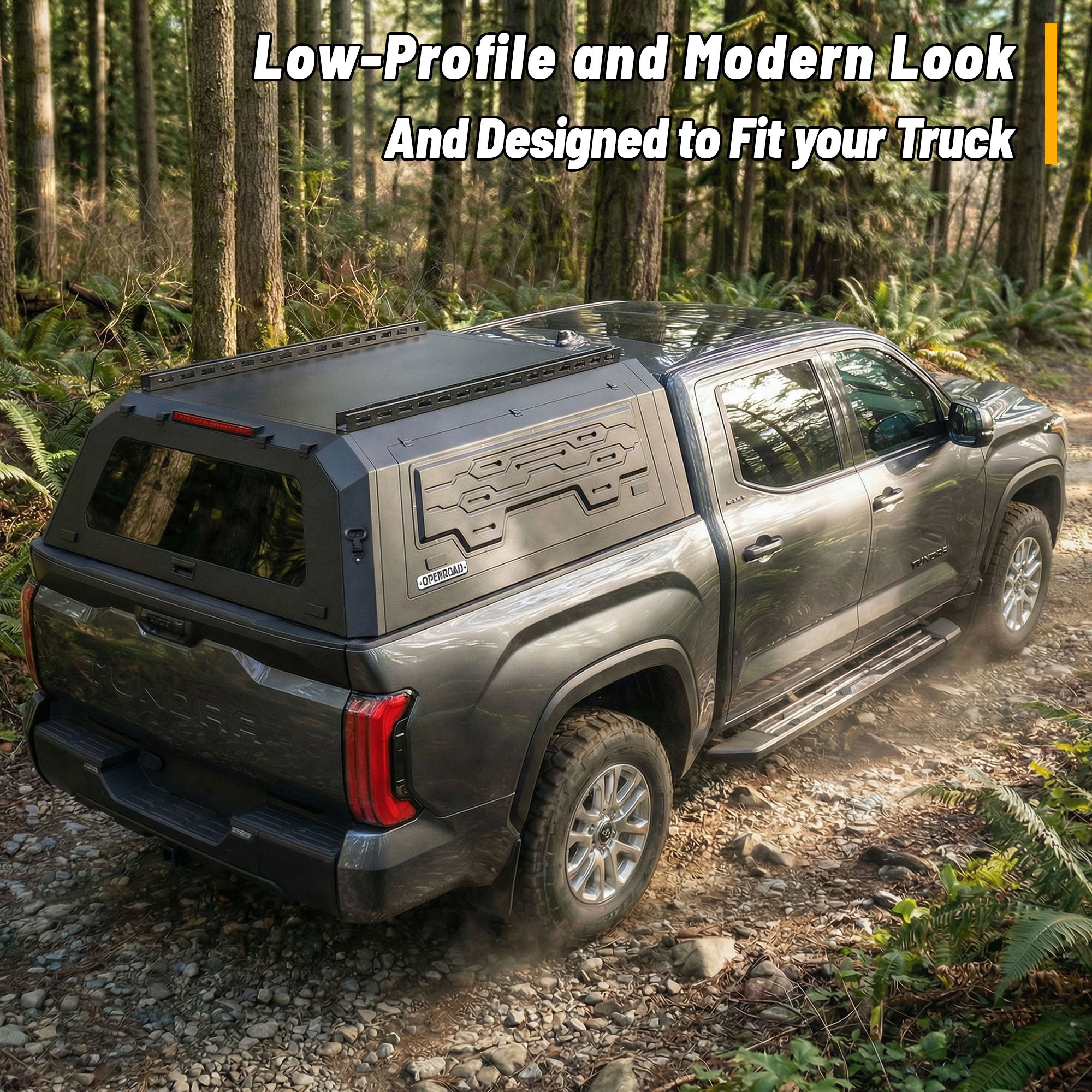 OPENROAD Aluminum Truck Cap for Toyota Tundra (2022-2026) – 5.5ft Bed Openroad4wd