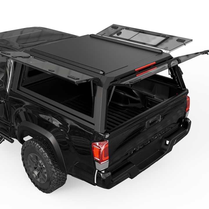 OPENROAD Sliding Glass Side Truck Cap for Toyota Tacoma (2016-2023) – 5ft Bed Openroad4wd