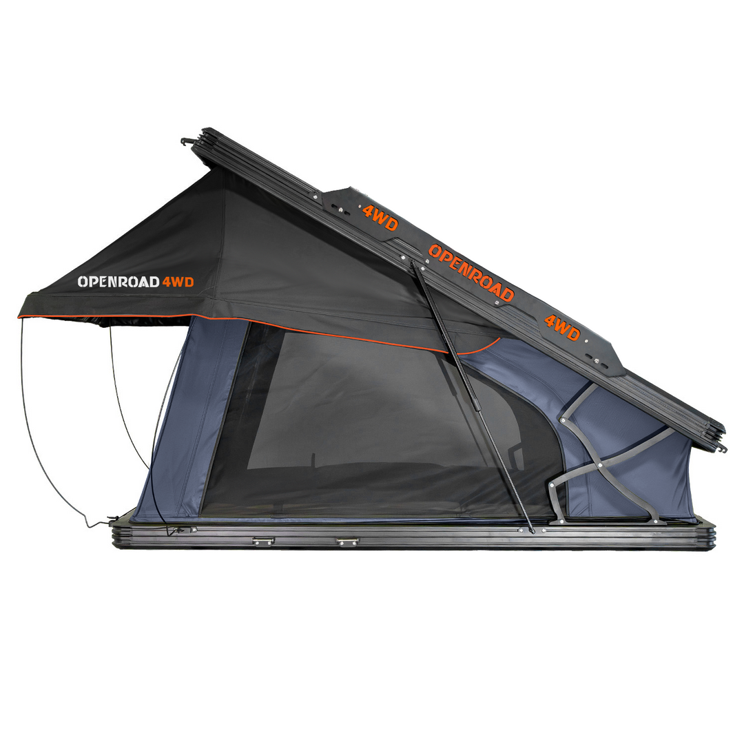 OPENROAD Aluminum Hard Shell Roof Top Tent-PeakRoof LT Series+270 Free Standing Awning for Camping+270 Awning Side Walls  openroad4wd.com   