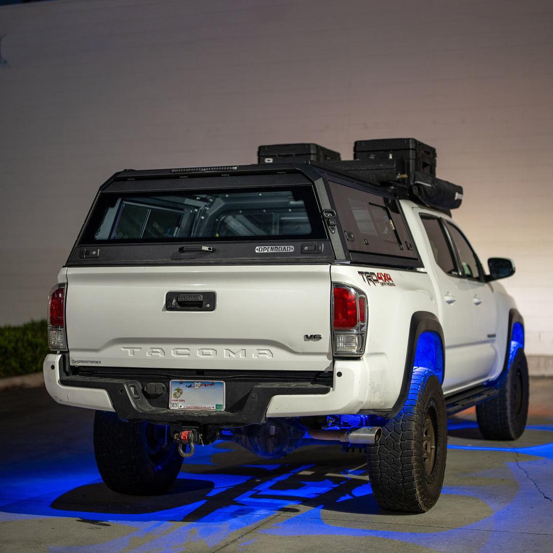 OPENROAD Sliding Glass Side Truck Cap for Toyota Tacoma (2016-2023) – 5ft Bed Openroad4wd