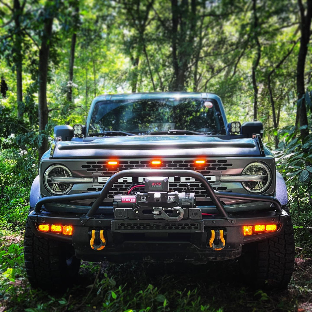 OPENROAD 13,000 lbs Winch with Synthetic Rope and 2 Wireless Remote Controllers - Panther Series 2s, Compatible with the Front Bumper Designed for a 12,000 lbs Winch winch OPENROAD   