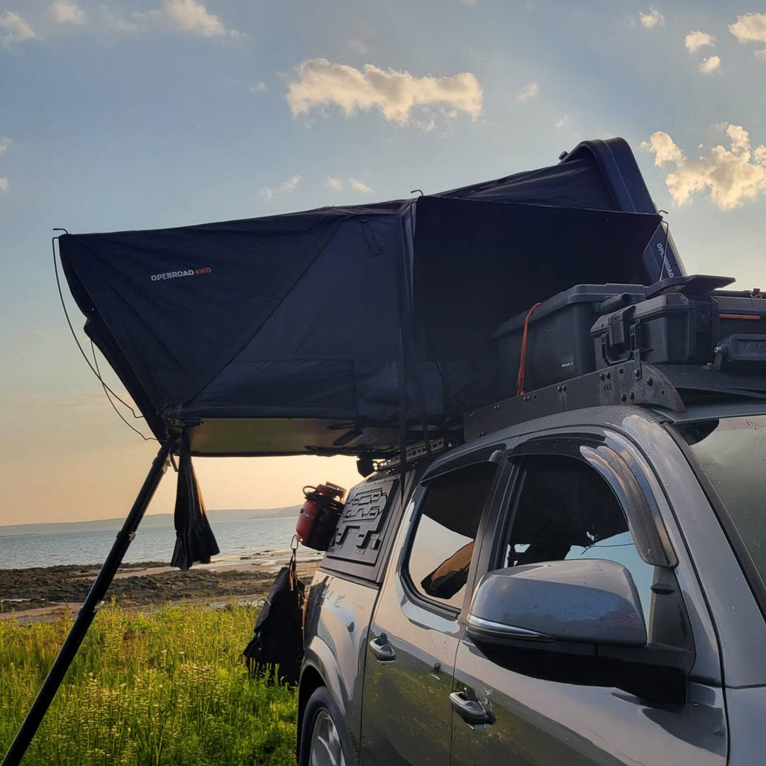 OPENROAD FlowRoof Side-Open Hard Shell Rooftop Tent Openroad4wd