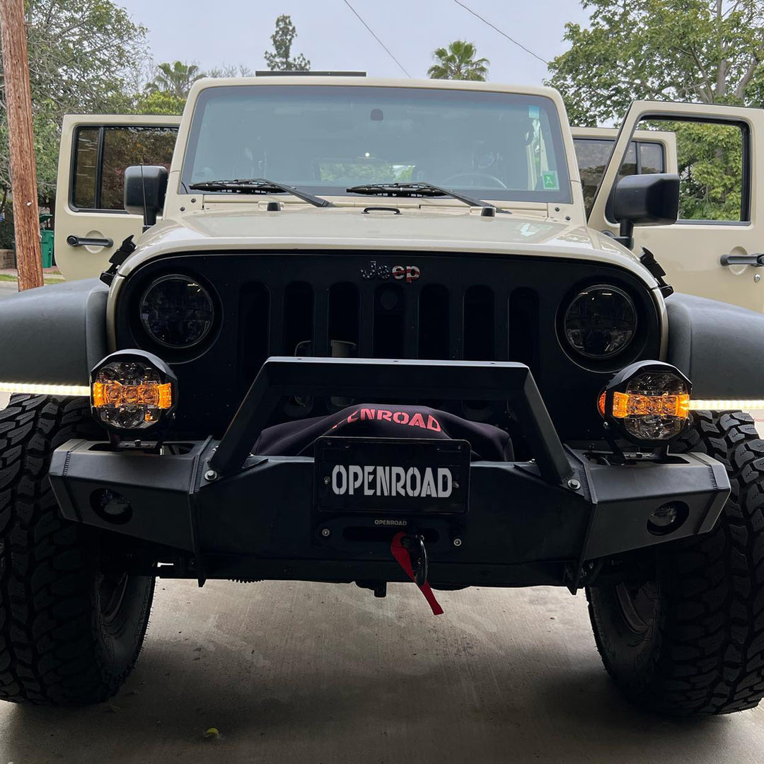 OPENROAD Winch Protection Cover Heavy Duty Waterproof Dust-proof Black Neoprene,Ideal for 2000-17500lbs winch accessories OPENROAD   