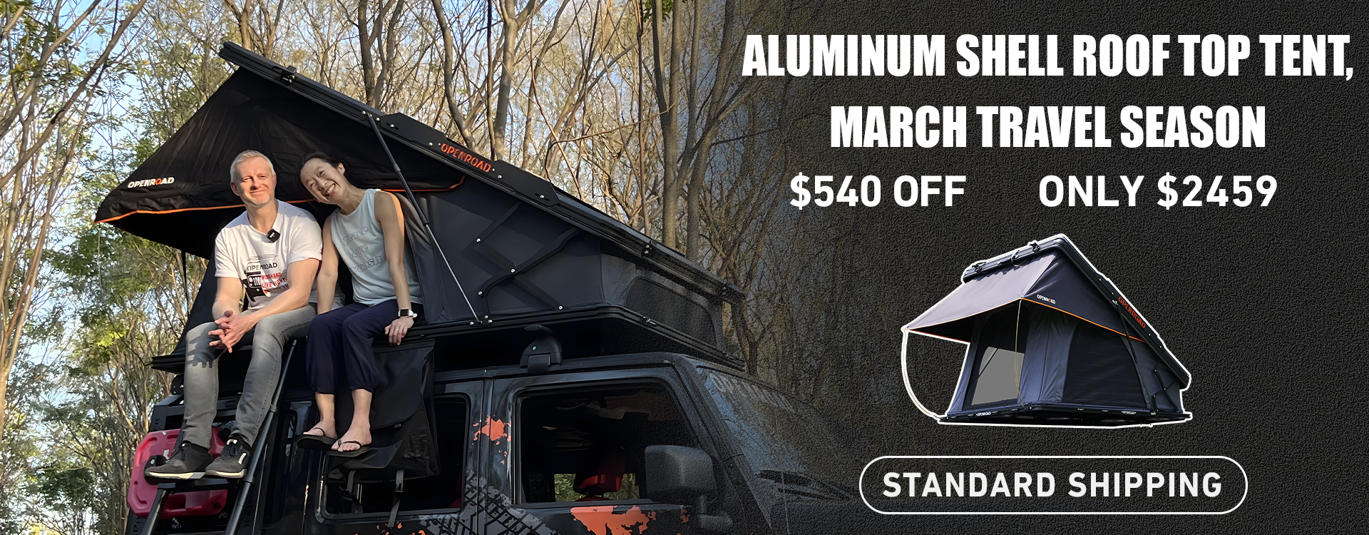 Open hot sale top tent