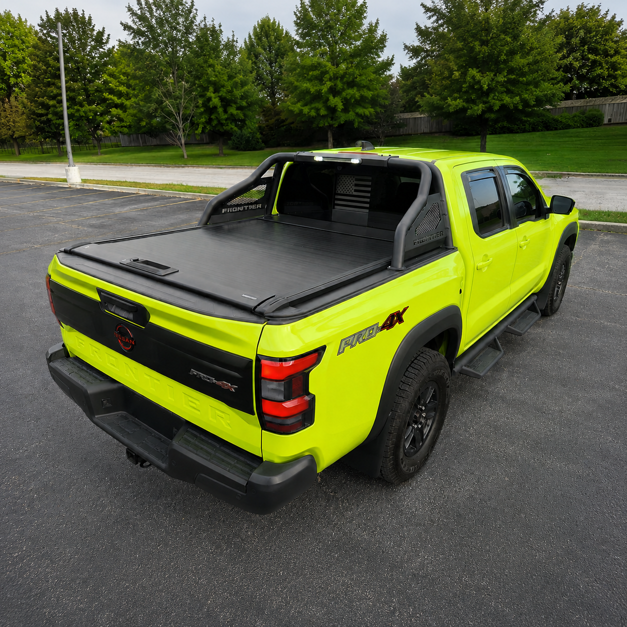 OPENROAD Aluminum Retractable Tonneau Cover for Nissan Frontier（2022-2026）5.0 ft With handle Openroad4wd