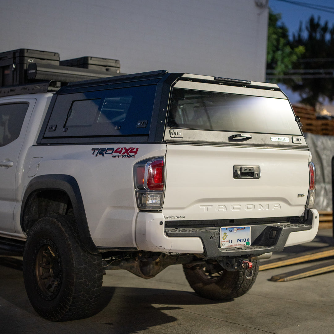 OPENROAD Sliding Glass Side Truck Cap for Toyota Tacoma (2016-2023) – 5ft Bed Openroad4wd
