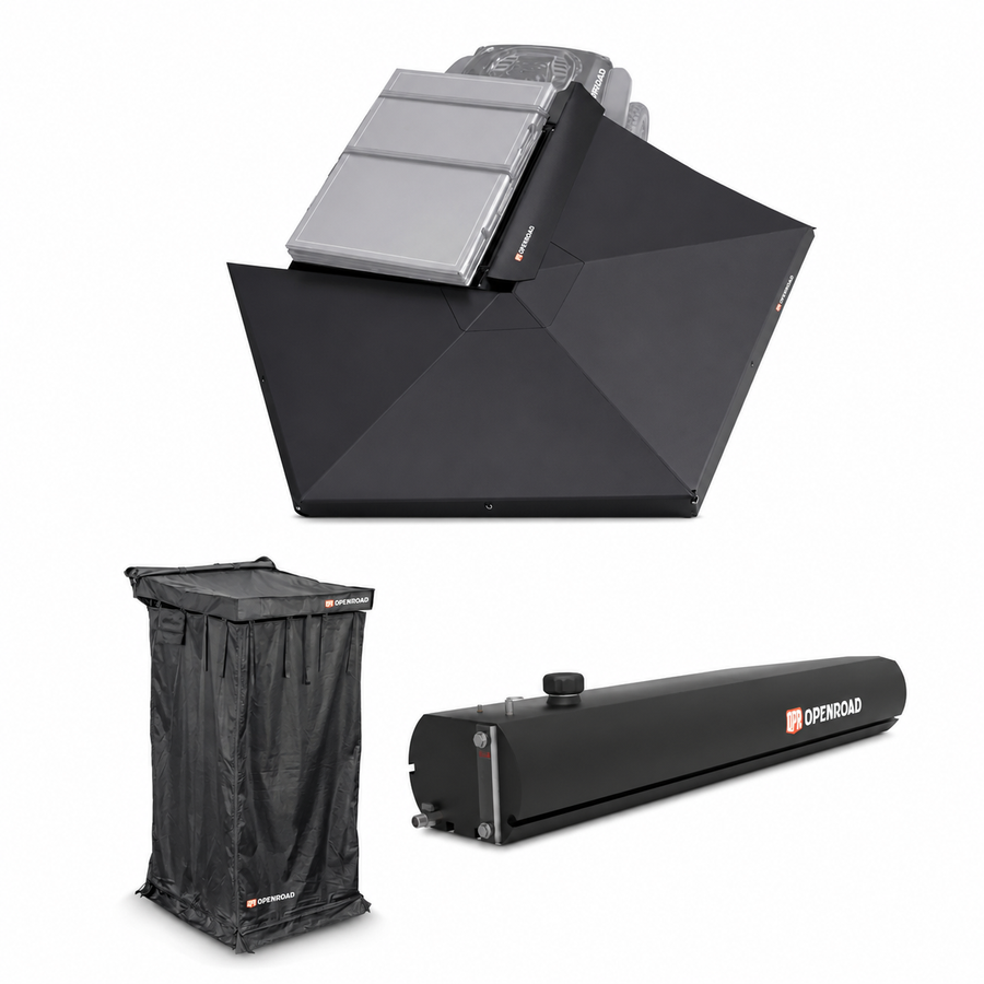 270 Free Standing Awning and Shower Awning V2 and Water Tank 10 Gal