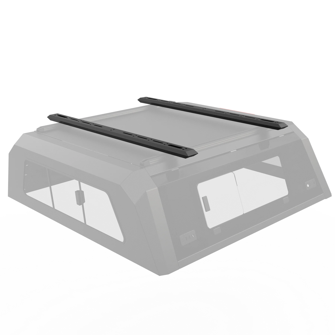 OPENROAD Glass Side Window Truck Cap with Roof Rack Crossbars with Truck Cap Storage Box