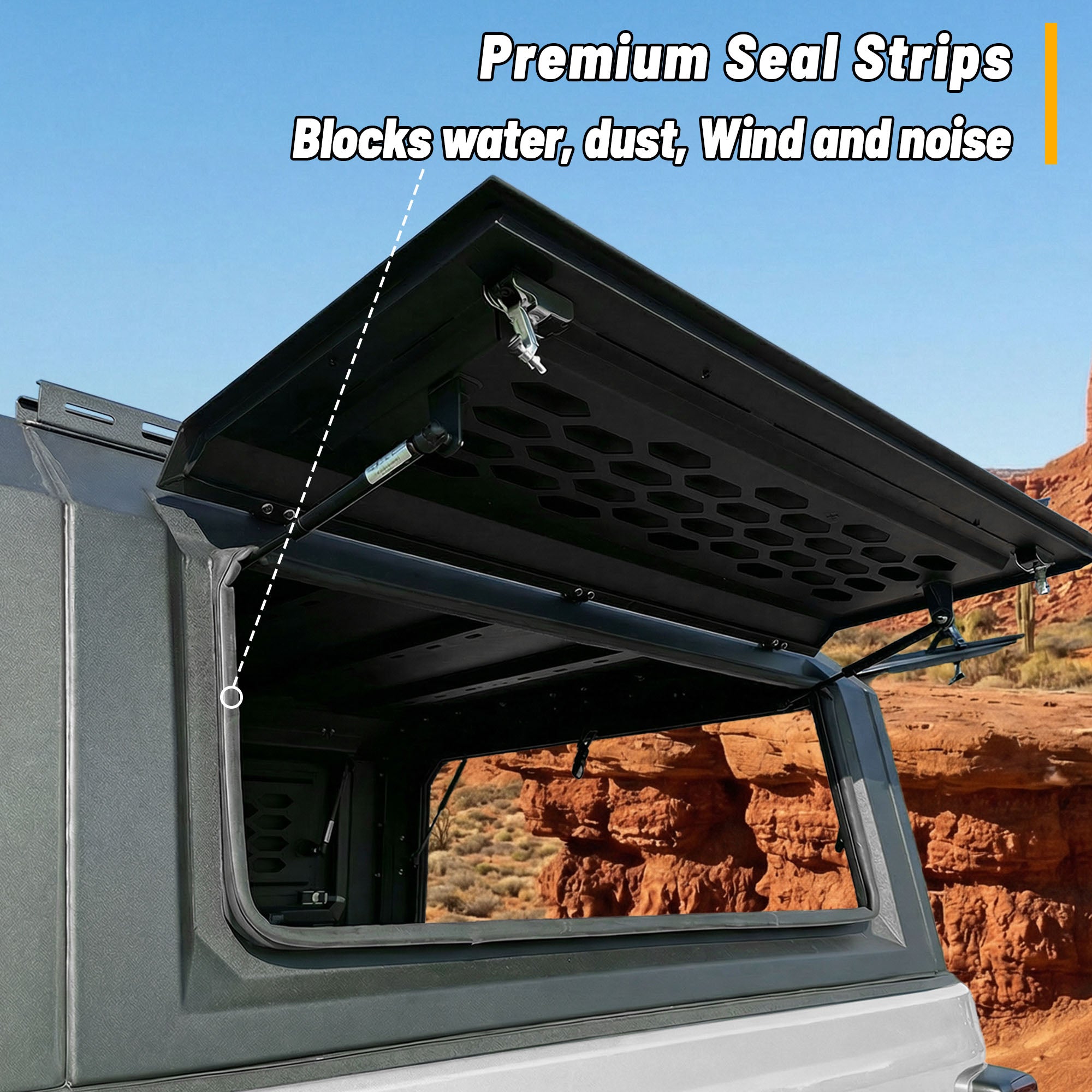 OPENROAD Aluminum Truck Cap for Dodge RAM 1500 DT (2019-2026) – 5.7ft Bed Openroad4wd