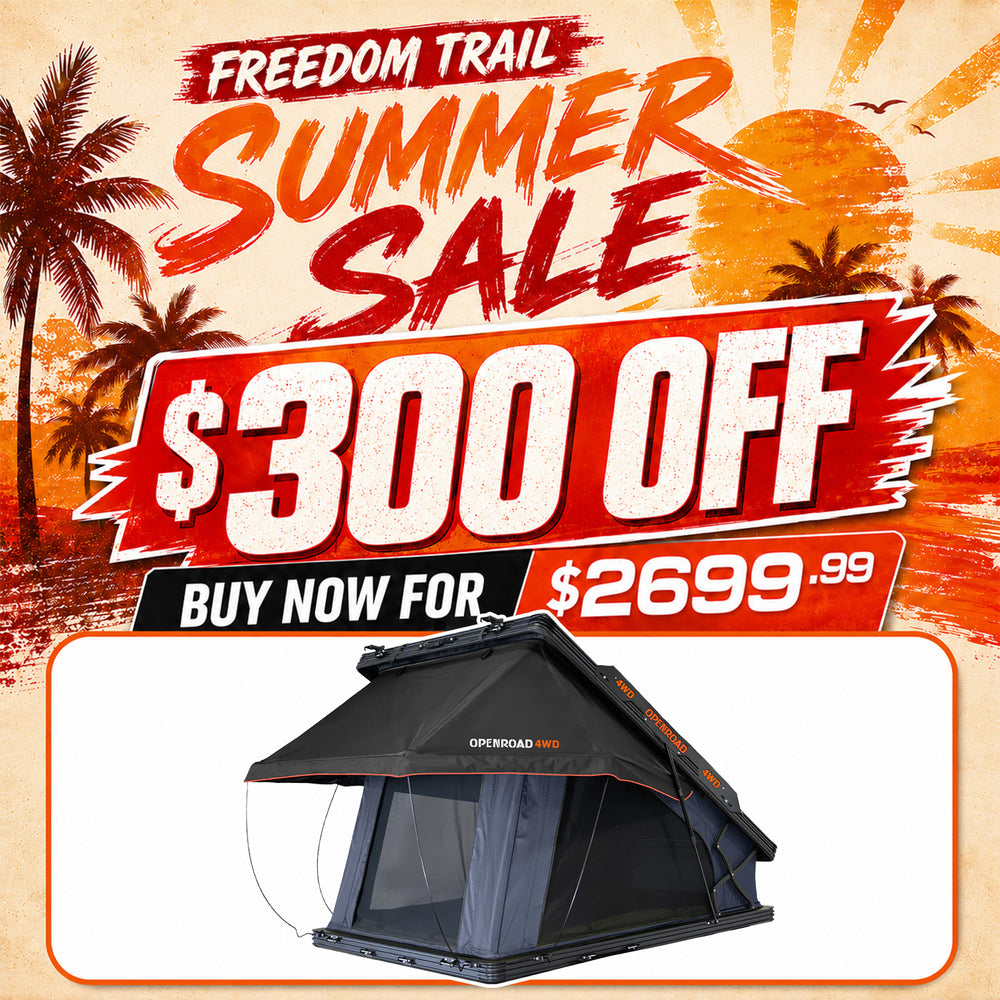 OPENROAD Aluminum Hard Shell Roof Top Tent-PeakRoof LT V2 Series openroad4wd.com