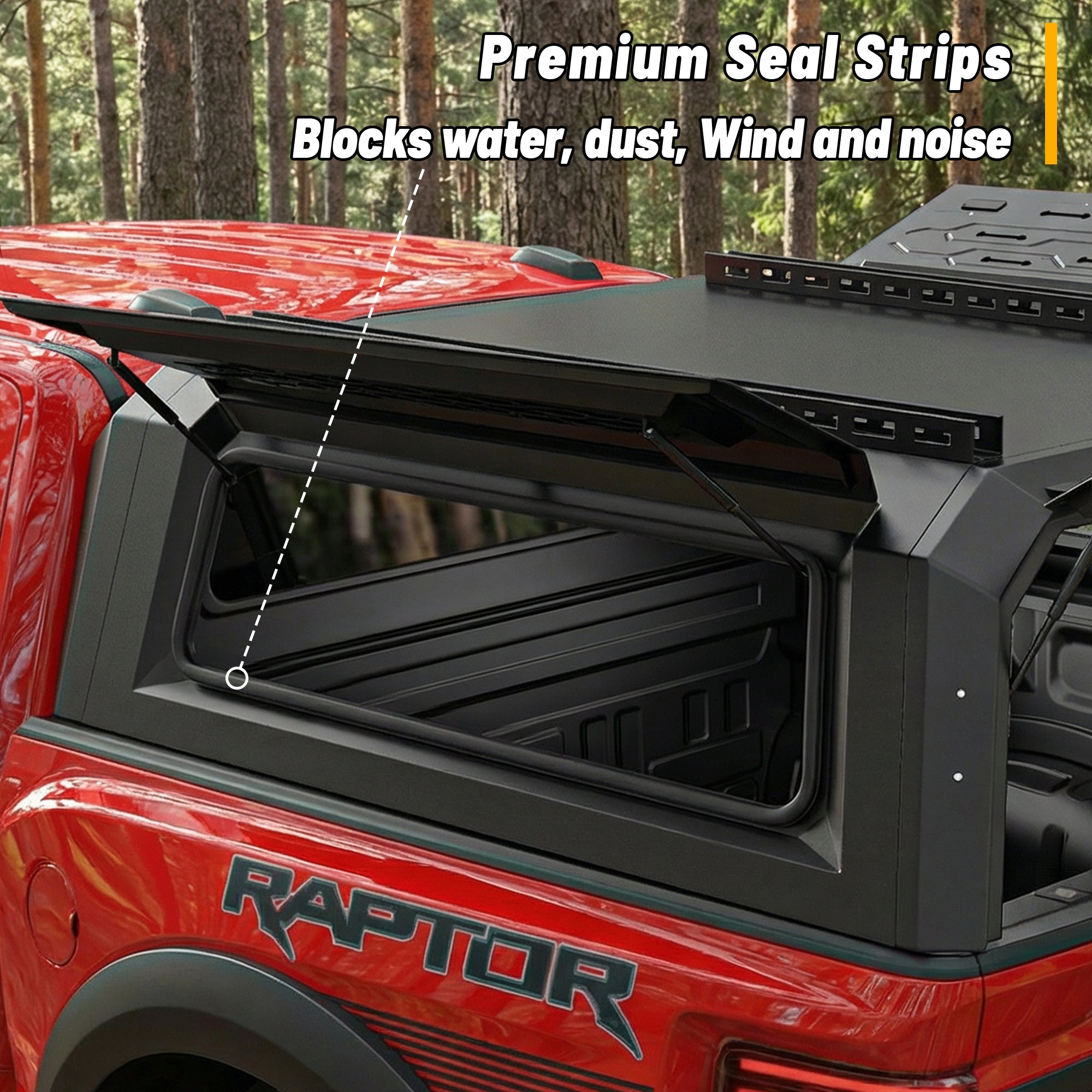 OPENROAD Aluminum Truck Cap for Ford F-150 (2021-2026) – 5.7ft Bed Openroad4wd