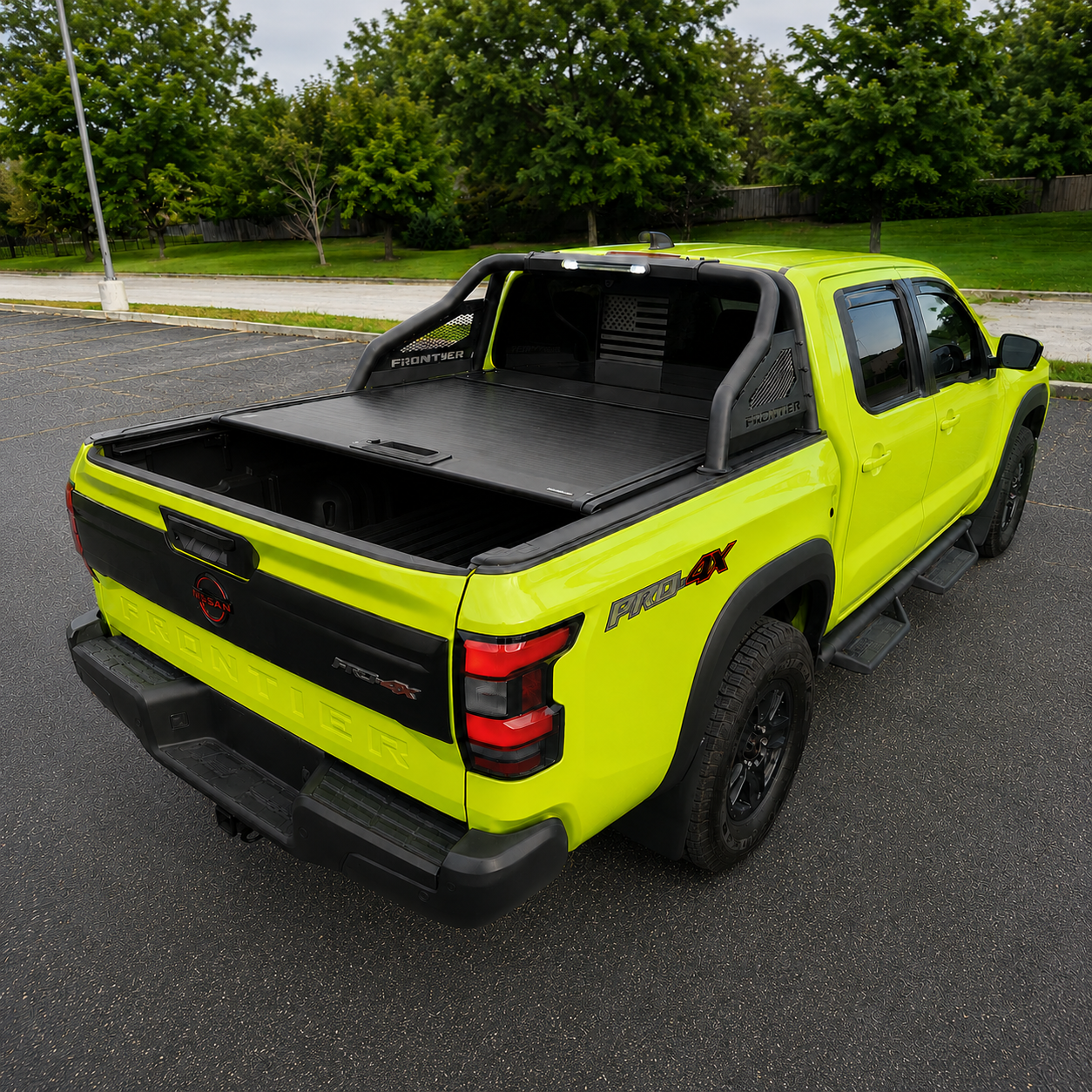 OPENROAD Aluminum Retractable Tonneau Cover for Nissan Frontier（2022-2026）5.0 ft With handle Openroad4wd