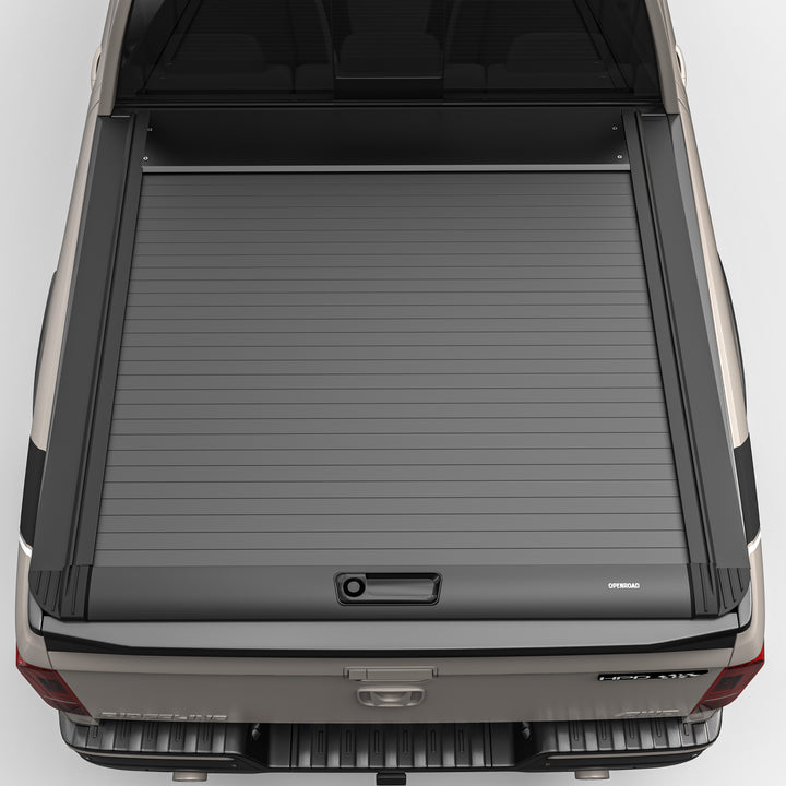 OPENROAD Aluminum Retractable Tonneau Cover for Honda Ridgeline(2017-2026) -5.3ft Bed With handle | Pre-Order | ETA Nov.10 Openroad4wd