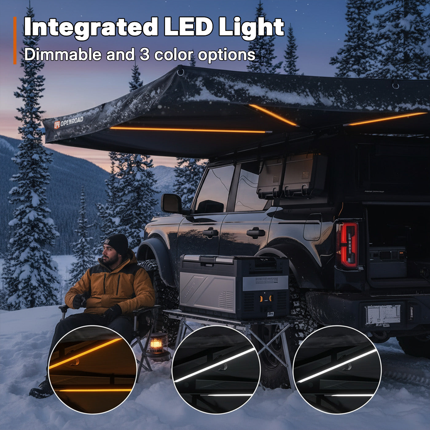 OPENROAD 270 Free Standing Awning for Camping awnings openroad4wd.com