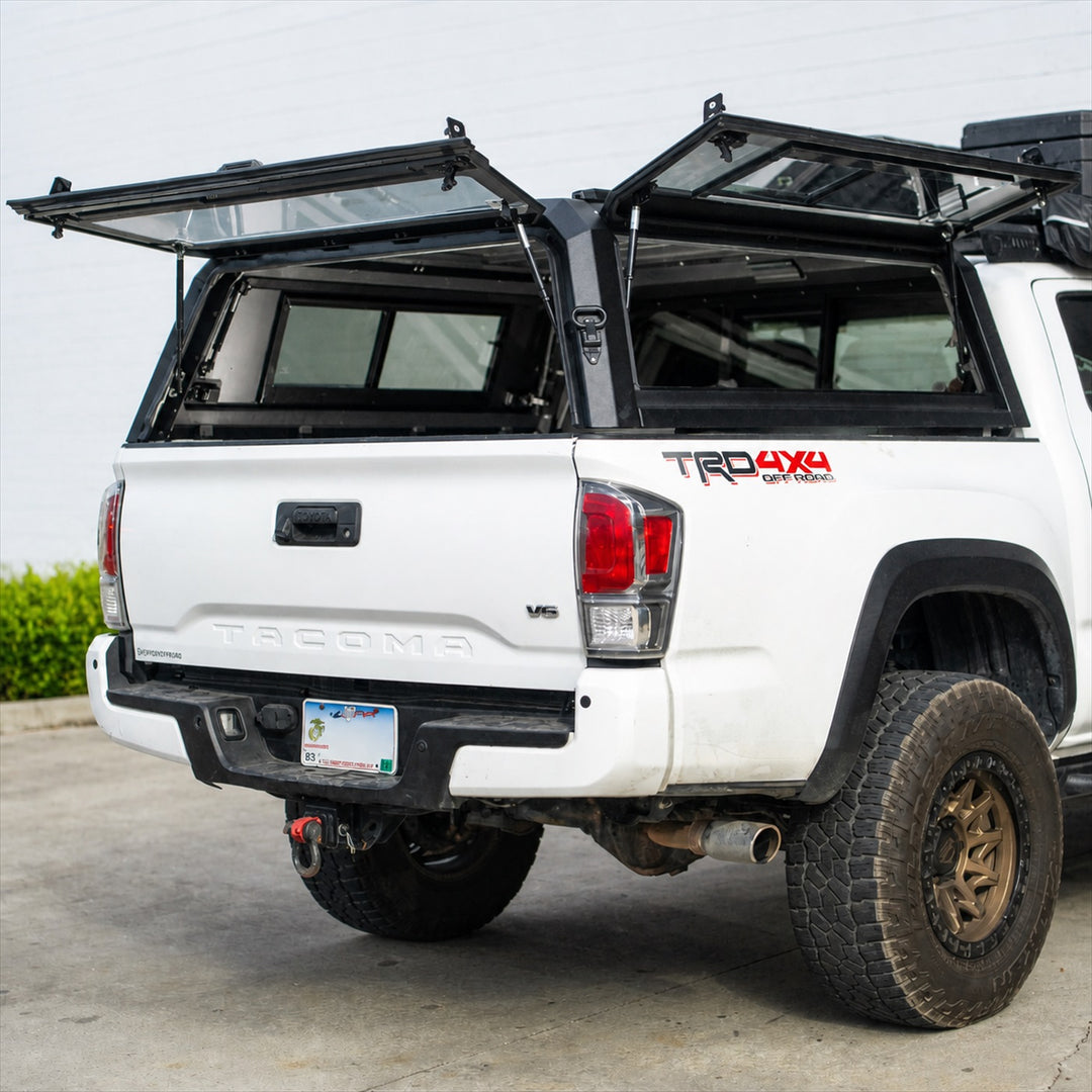 OPENROAD Sliding Glass Side Truck Cap for Toyota Tacoma (2016-2023) – 5ft Bed Openroad4wd