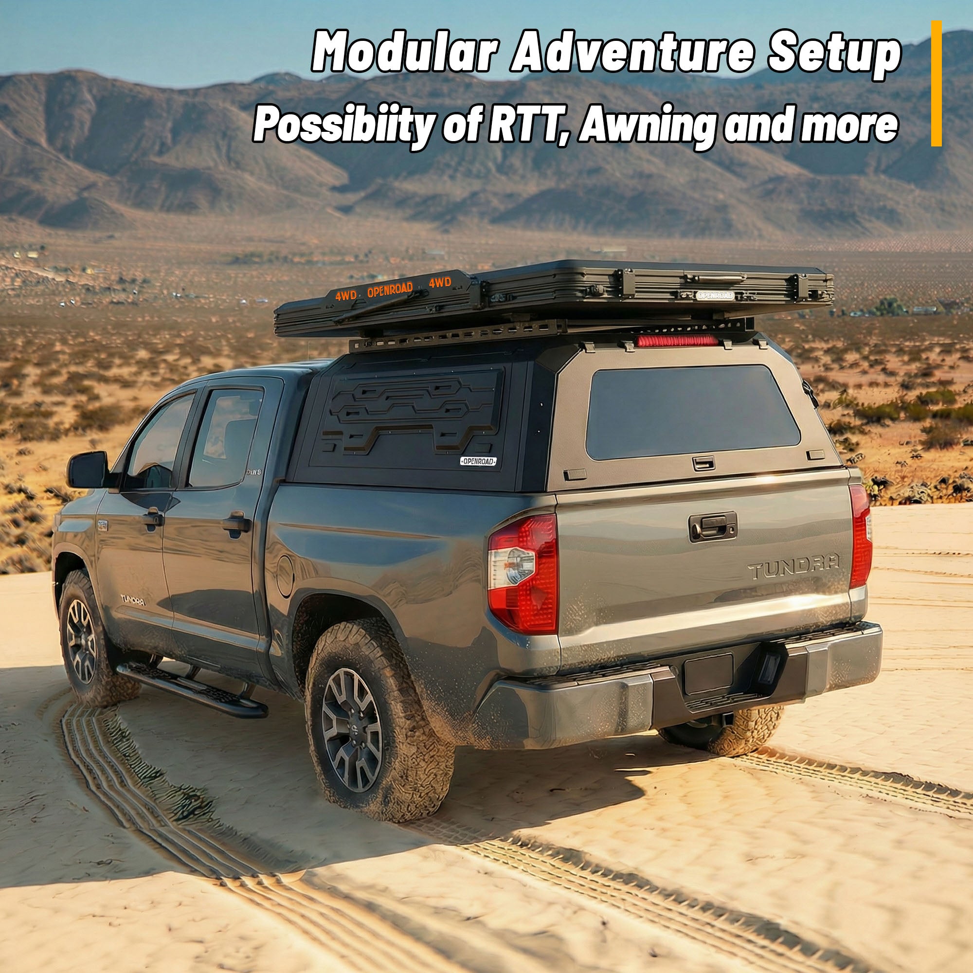 OPENROAD Aluminum Truck Cap for Toyota Tundra (2014-2021) – 5.5ft Bed Openroad4wd