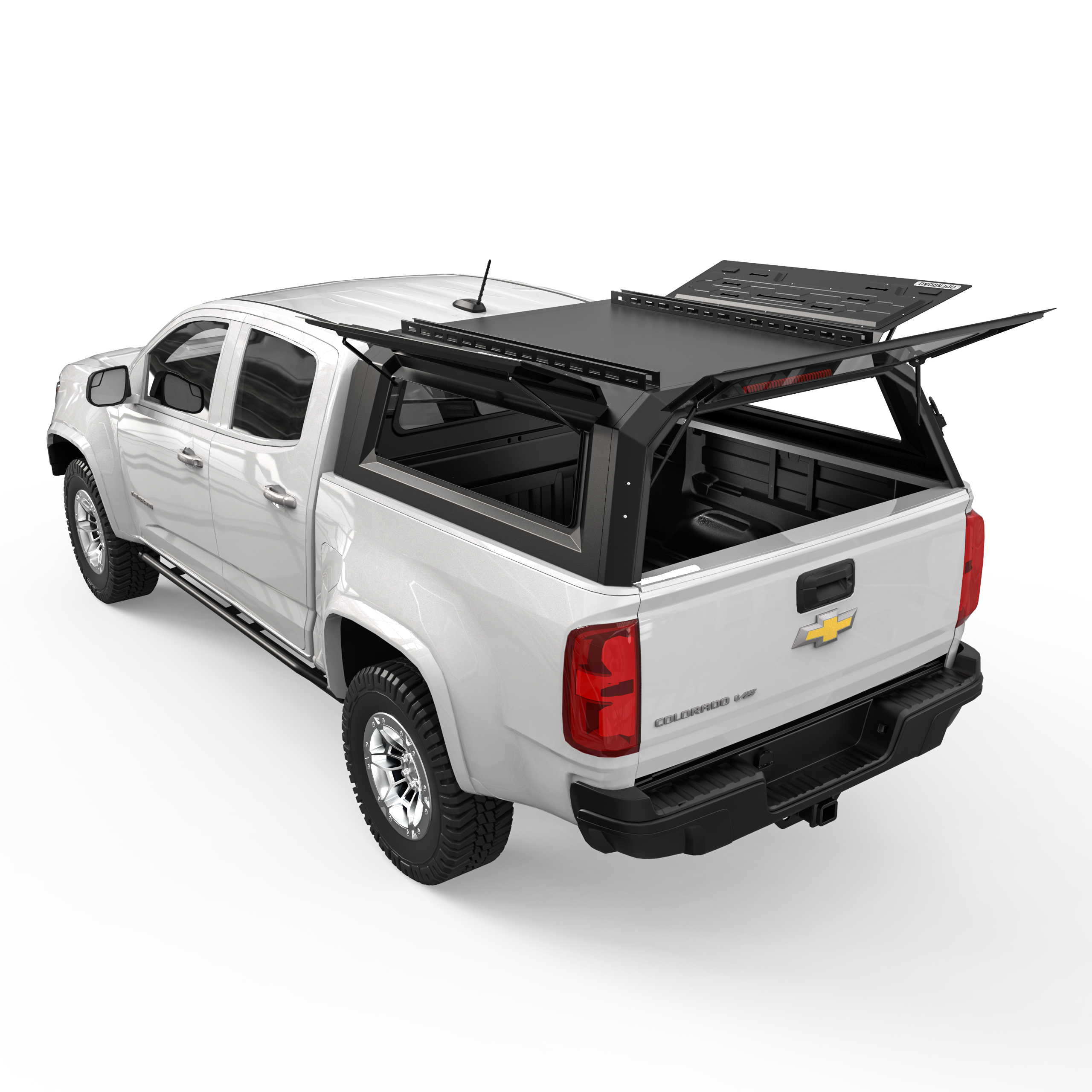 OPENROAD Aluminum Truck Cap for Chevy Colorado/GMC Canyon (2015-2022) – 5ft Bed Openroad4wd