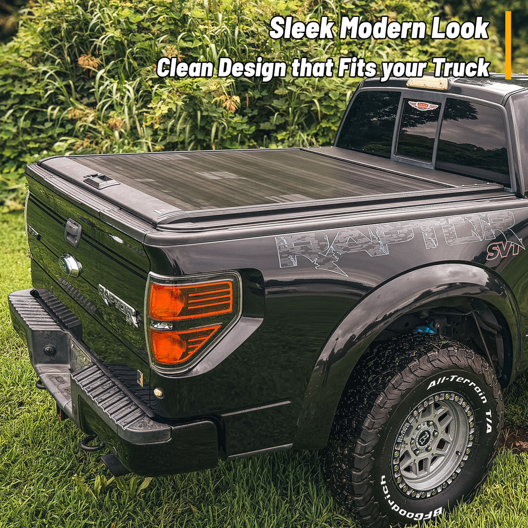 OPENROAD Aluminum Retractable Tonneau Cover for F150 (2004-2026) 5.5ft With handle Openroad4wd
