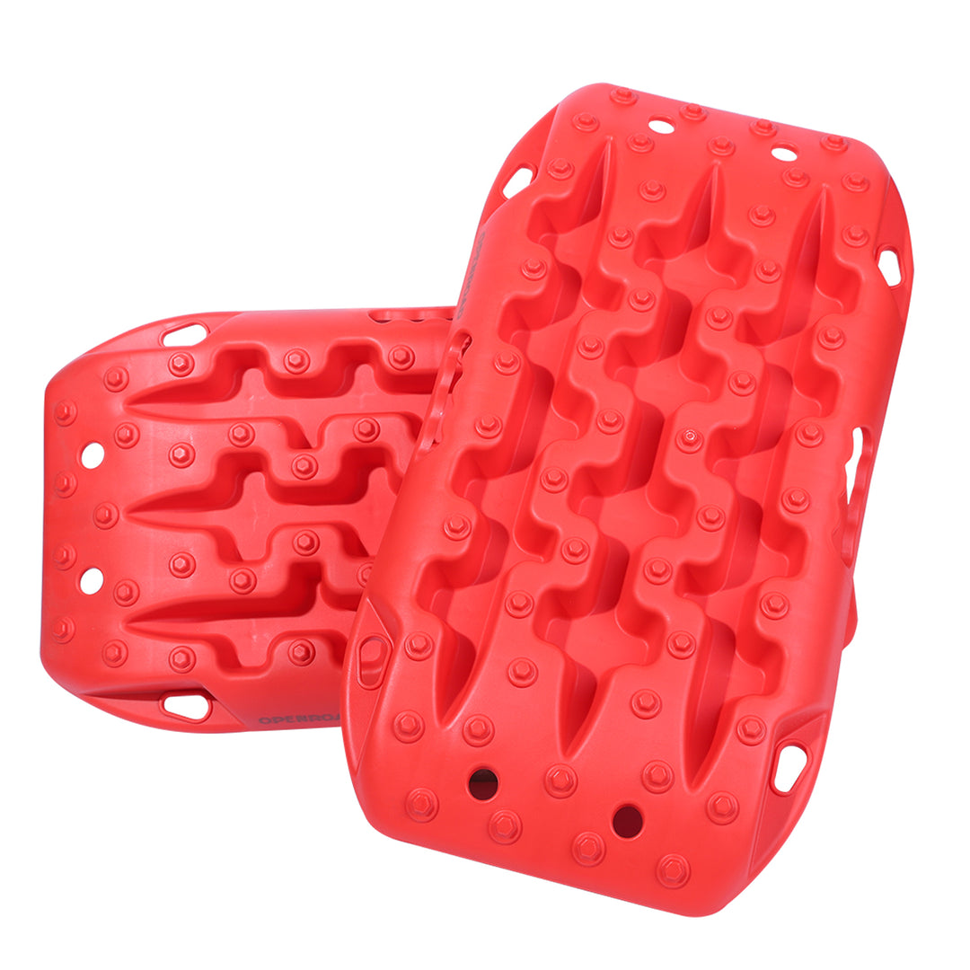 OPENROAD 5 Generation Off-road Recovery Traction Boards (2pcs) Recovery Traction Boards OPENROAD Red  