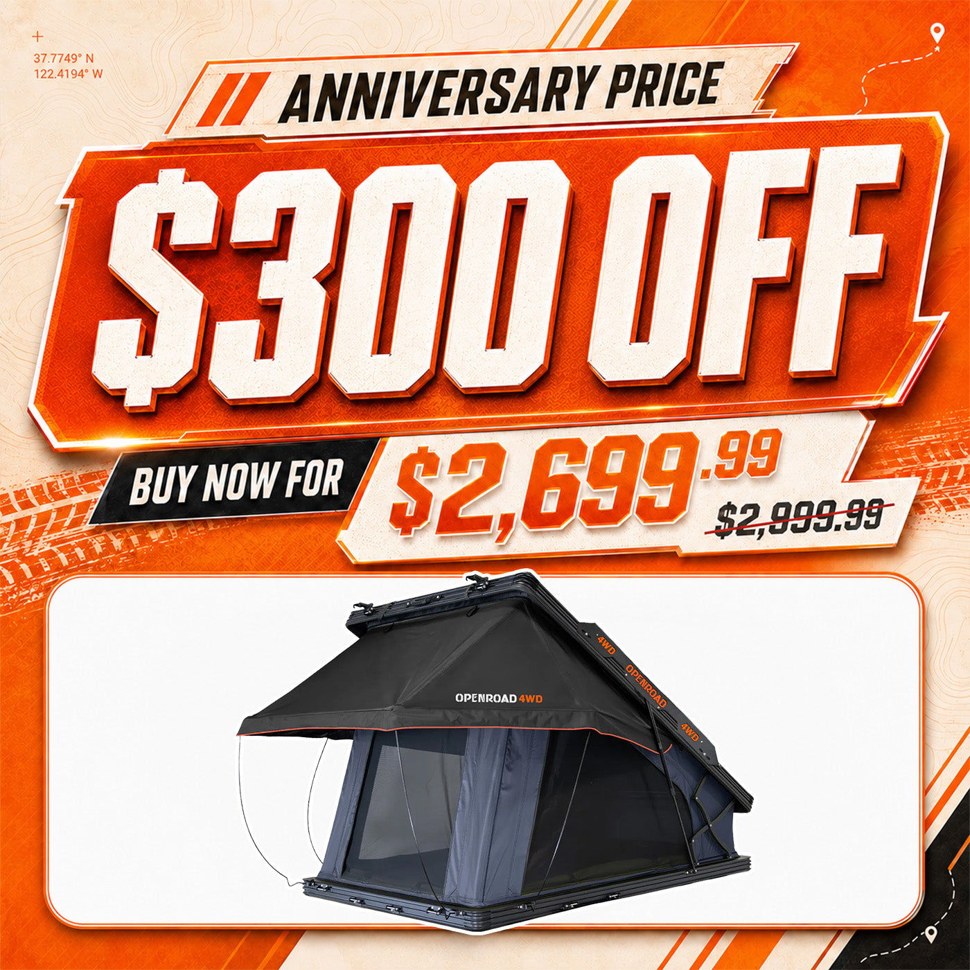 Buy the Best Aluminum Hard Shell Roof Top Tents for Car & Jeeps
