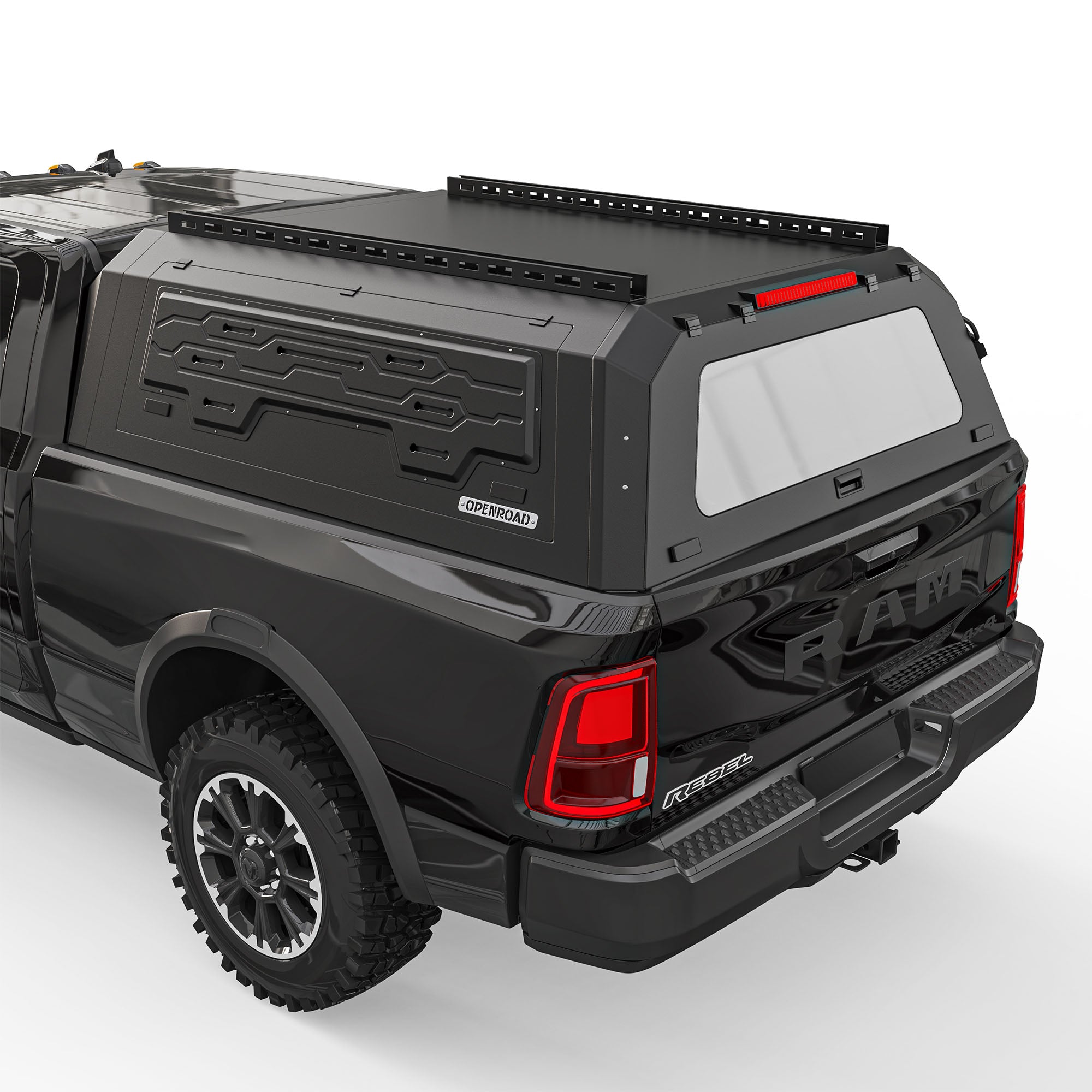 OPENROAD Aluminum Truck Cap for RAM 2500/3500 (2009-2026) – 6.4ft Bed Openroad4wd