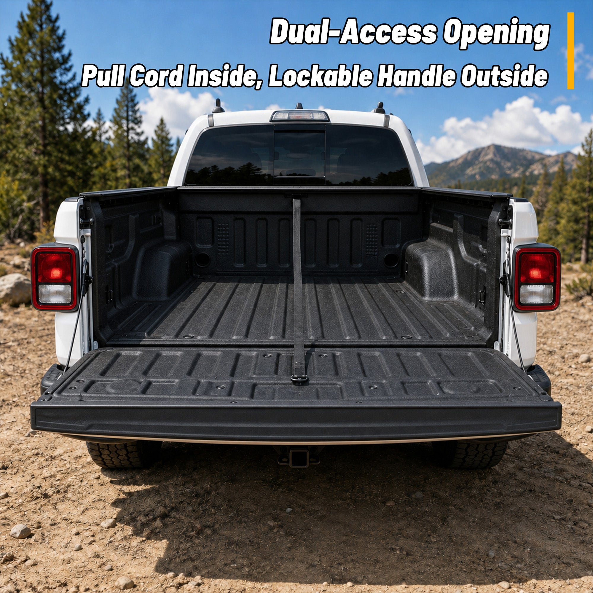 OPENROAD Aluminum Retractable Tonneau Cover for Jeep Gladiator (2019-2026) 5ft With handle Openroad4wd
