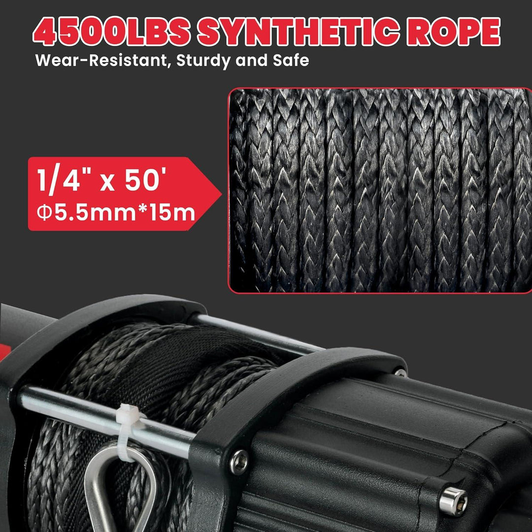 4500 lb. UTV/ATV Winch (with Wireless Remote and Synthetic Rope)|WN-4500 | SuperATV 4500 lb. UTV/ATV Winch (with Wireless Remote and Synthetic Rope)|WN-4500 | SuperATV