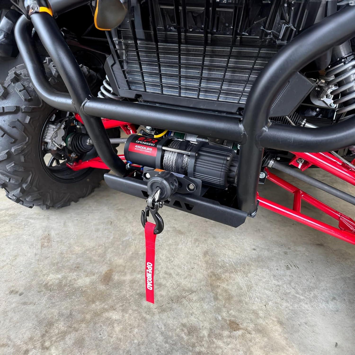 OPENROAD 4500lbs ATV/UTV Winch with Synthetic Rope and Wireless