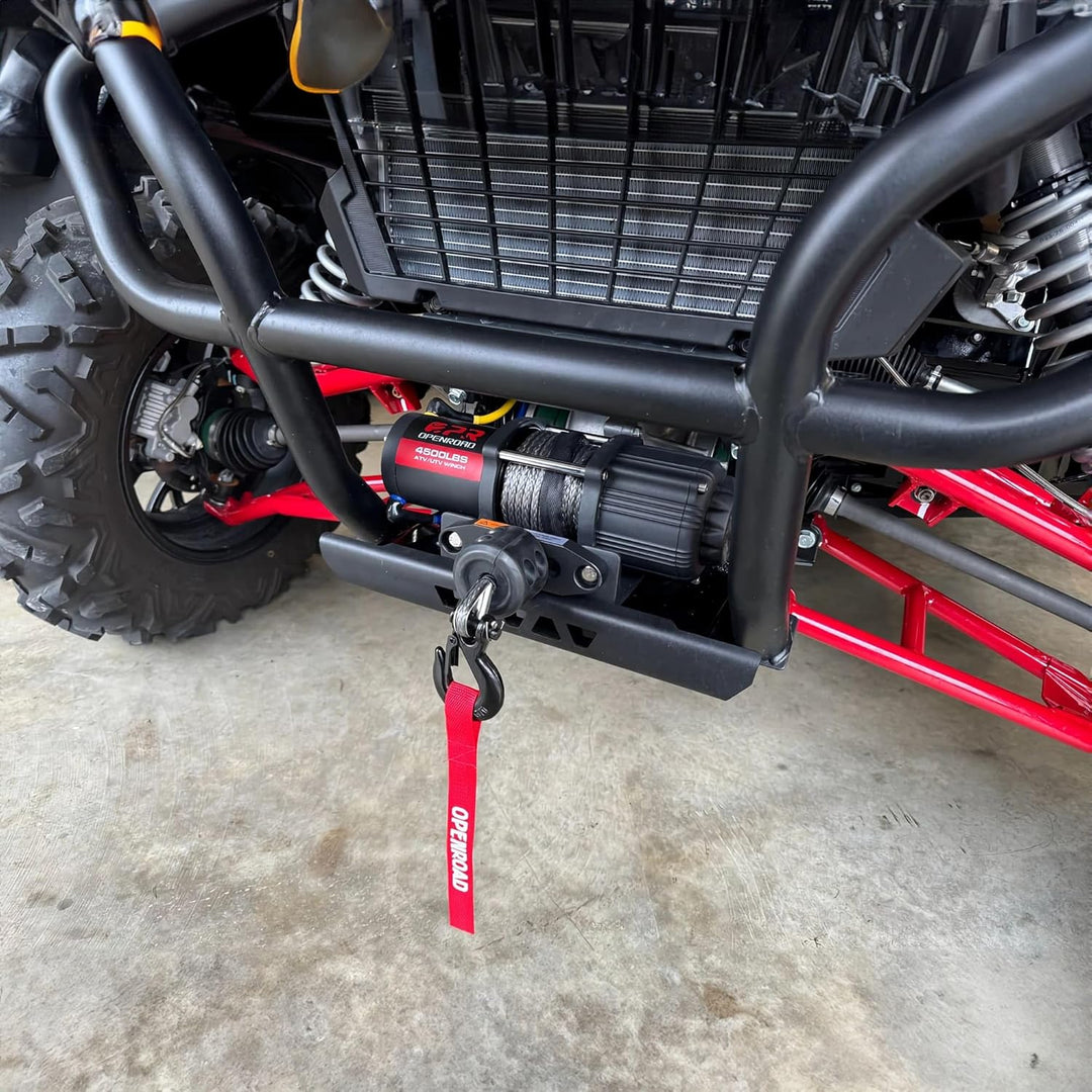 OPENROAD 4500lbs ATV/UTV Winch with Synthetic Rope and 2 Wireless Remotes winch OPENROAD   