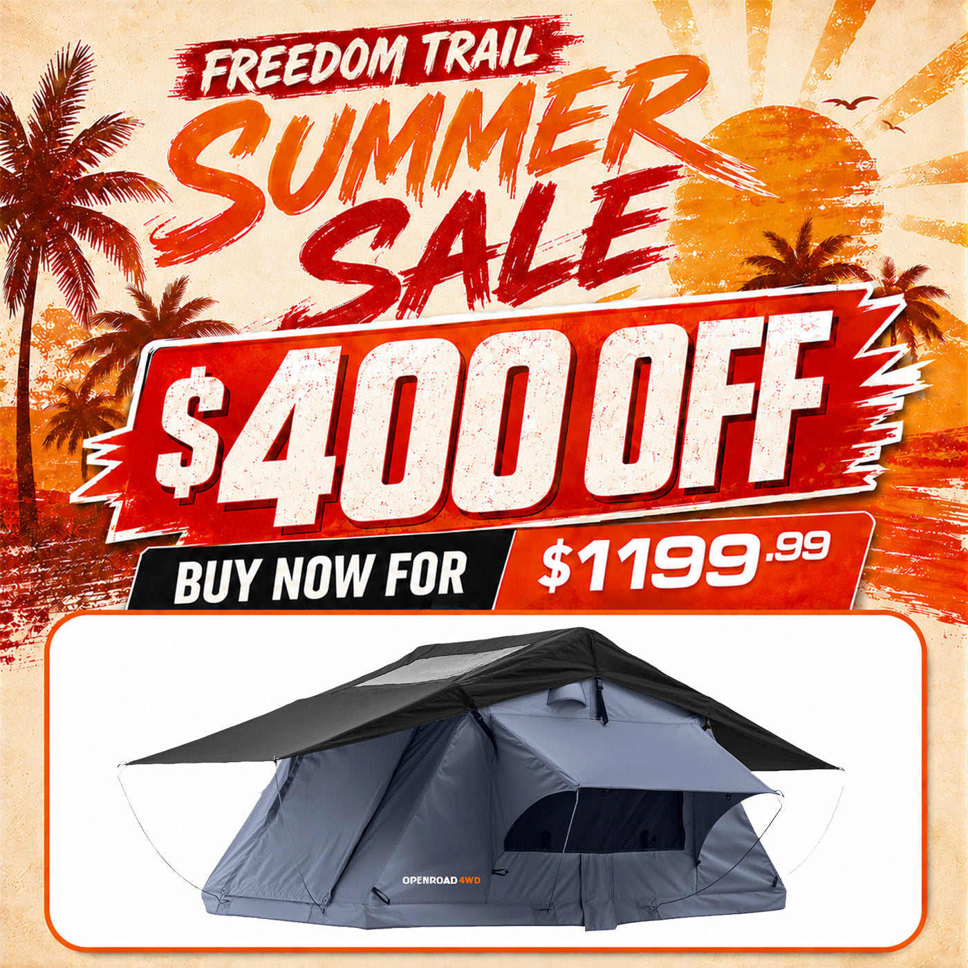OPENROAD Soft Roof Top Tent Openroad4wd
