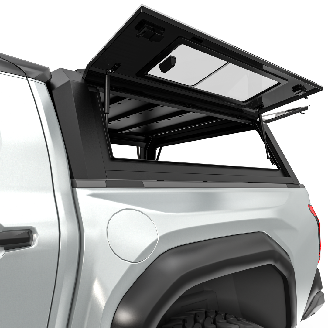 OPENROAD Sliding Glass Side Truck Cap for Toyota Tacoma (2024-2026) – 5ft Bed Openroad4wd