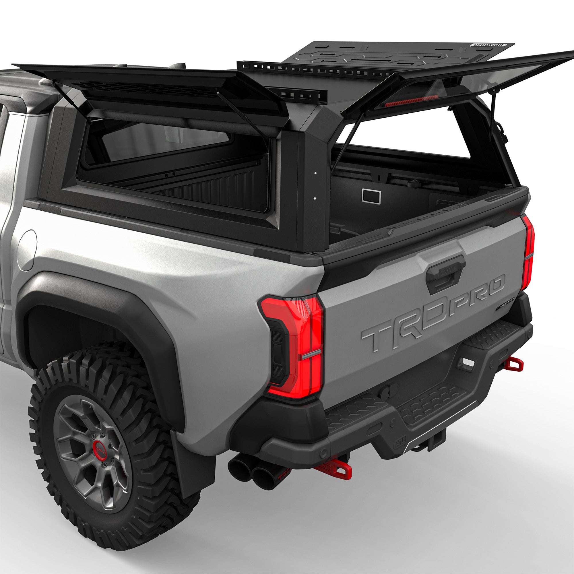 OPENROAD Aluminum Truck Cap for Toyota Tacoma (2024-2026) – 6ft Bed Openroad4wd