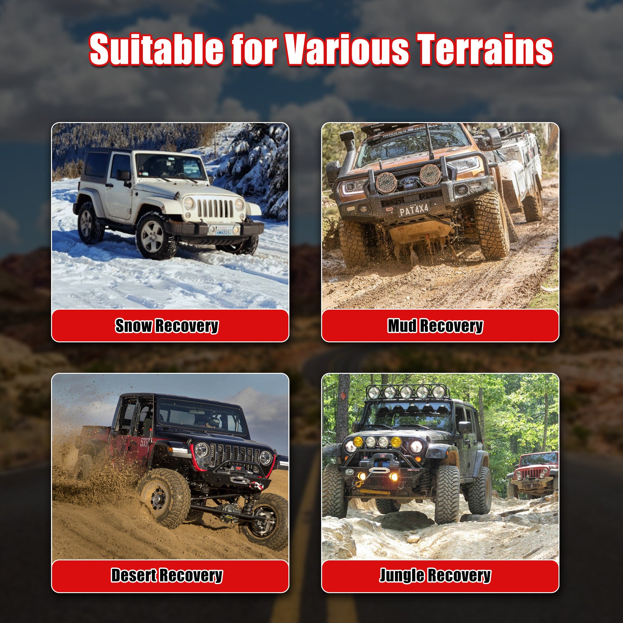 2" Universal Shackle Hitch Receiver with 3/4'' D Ring Shackle Openroad4wd