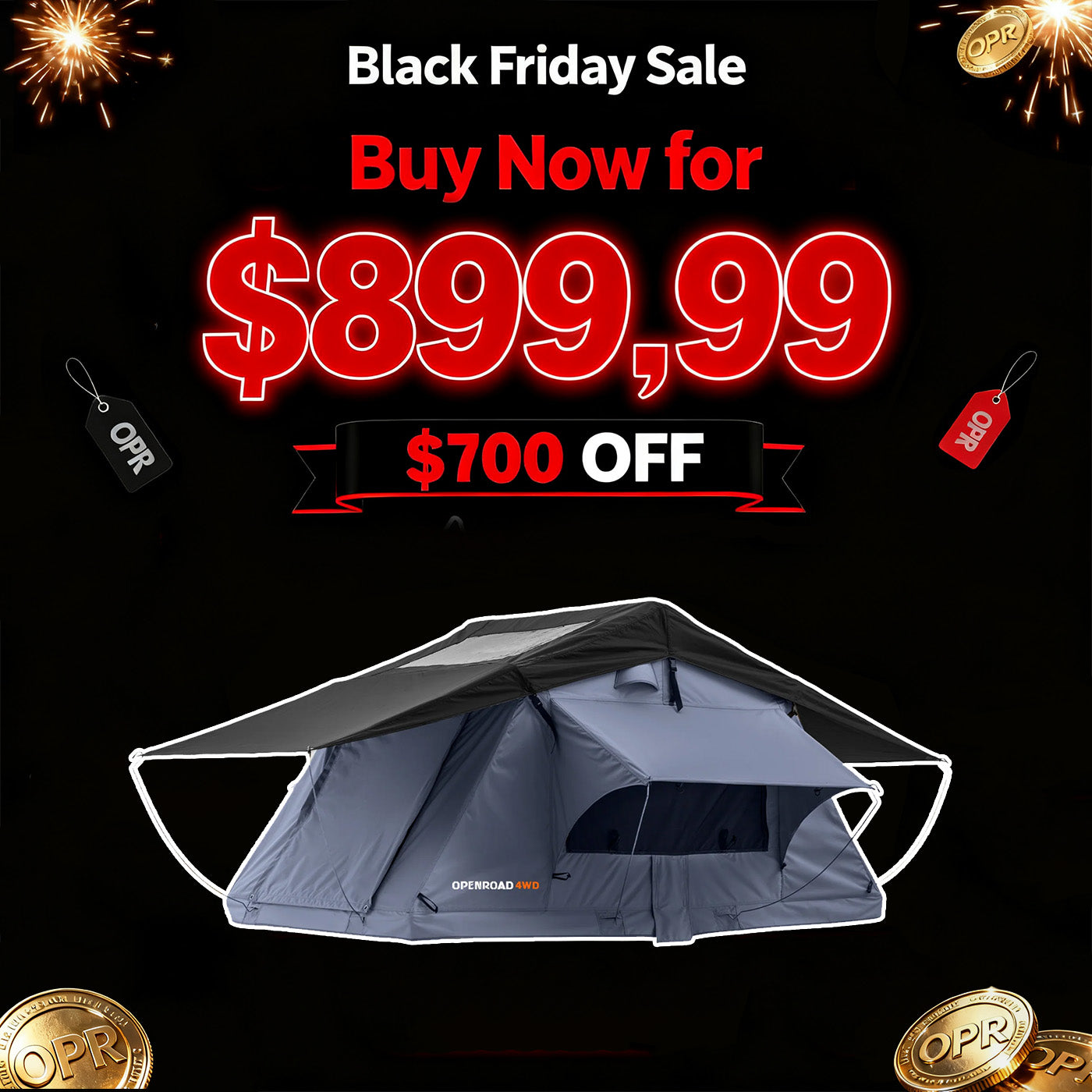 OPENROAD Soft Roof Top Tent Openroad4wd
