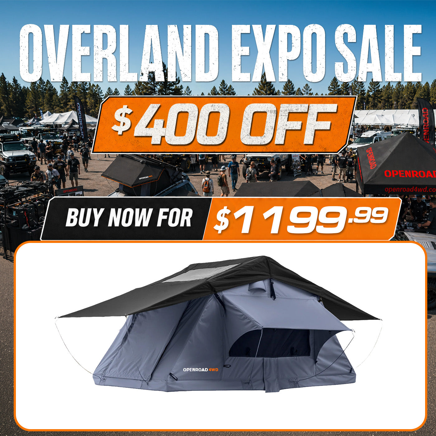 OPENROAD Soft Roof Top Tent Openroad4wd