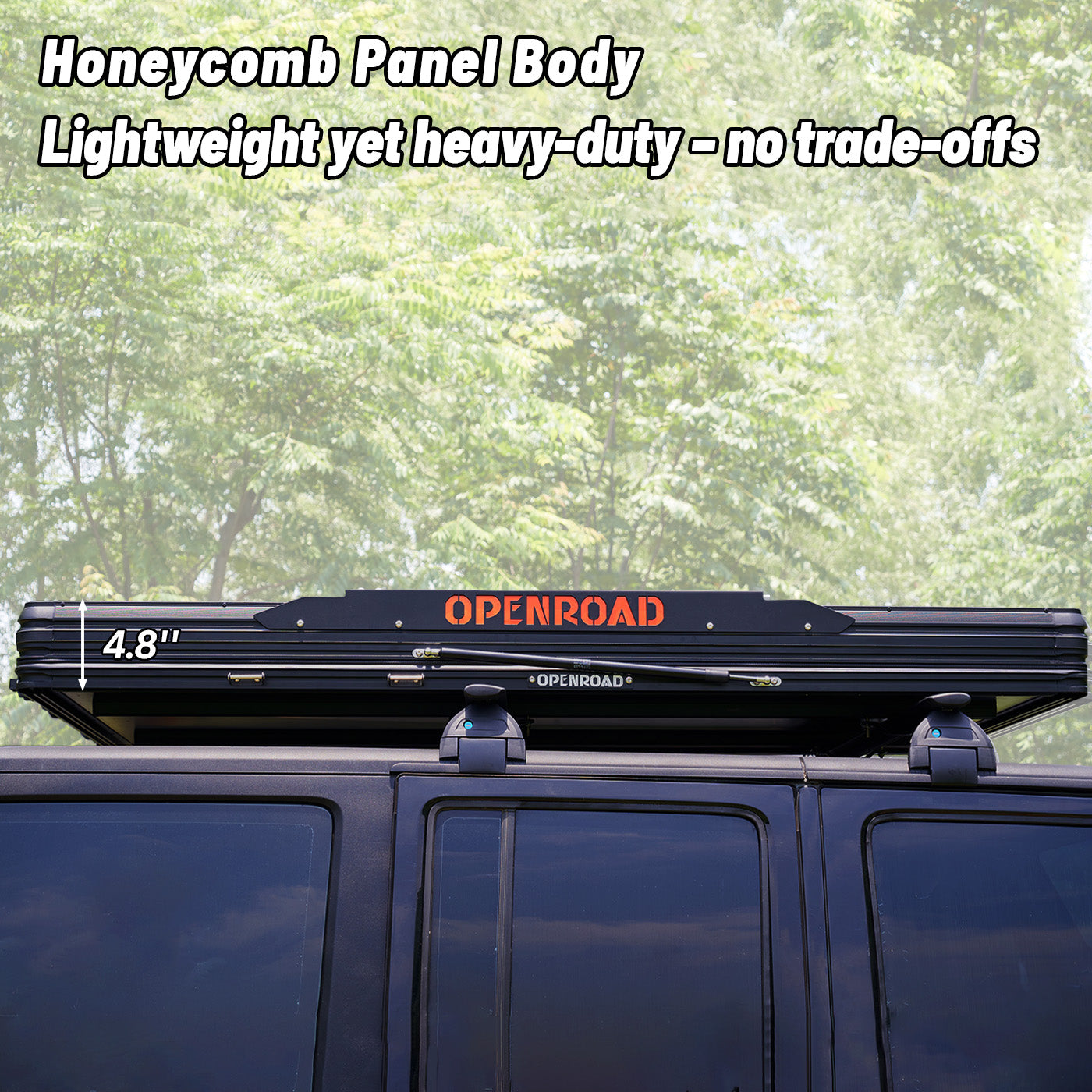 OPENROAD Aluminum Hard Shell Roof Top Tent-PeakRoof LT Series