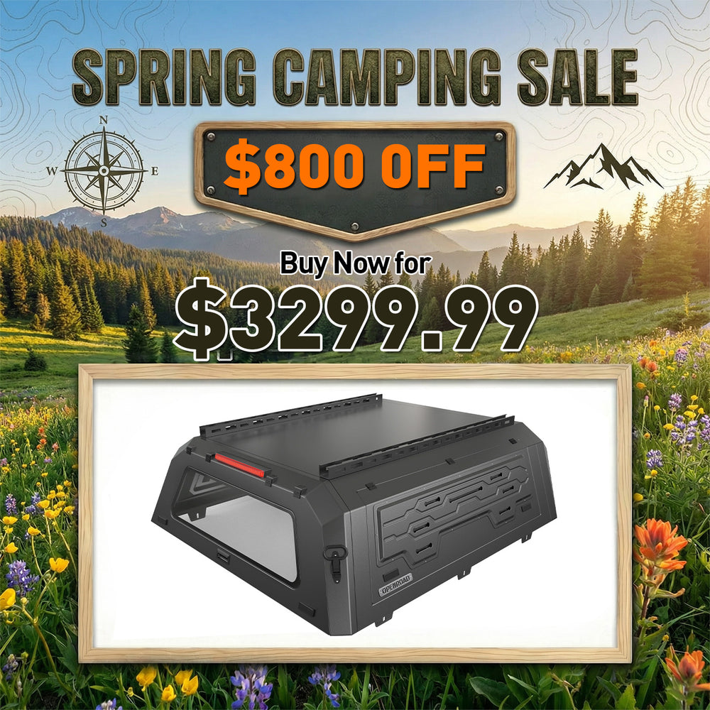 OPENROAD Aluminum Truck Cap for RAM 2500/3500 (2020-2026) – 6.5ft Bed Openroad4wd