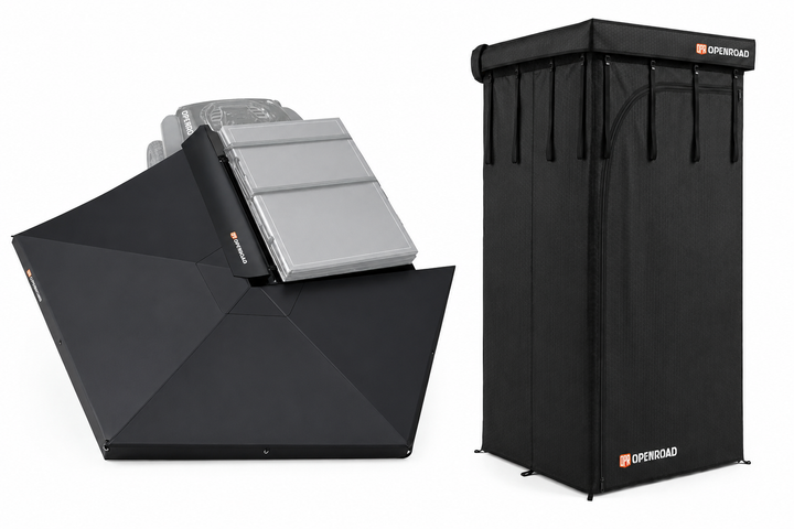 OPENROAD 270 Free Standing Awning for Camping-Adventure Series with Shower Awning V2
