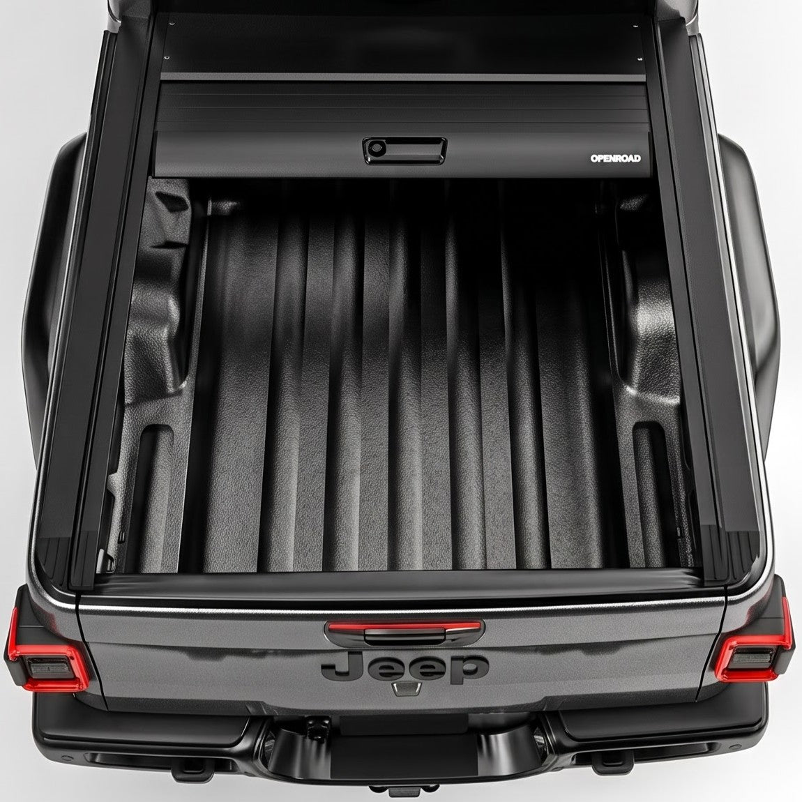 OPENROAD Aluminum Retractable Tonneau Cover for Jeep Gladiator (2019-2026) 5ft With handle Openroad4wd