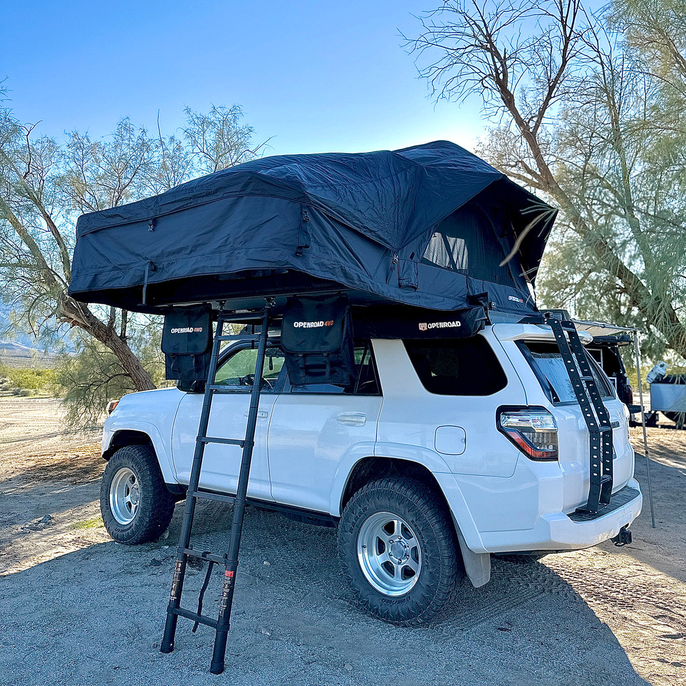 OPENROAD Family Quick-Open Soft Roof Top Tent (4-Person)